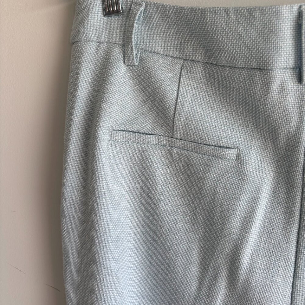 House of Harlow 1960 Womens Straight-Leg Pants Zip Hook & Eye Light Blue Size 12 - Picture 3 of 8